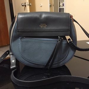 Vince Cameron blue medium sized cross body bag